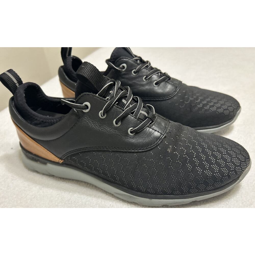 Johnston & Murphy SP50 XC4 Prentiss Saddle Mens Golf Shoes 9M Black Leather Mesh